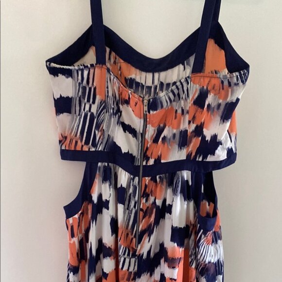 Soprano Orange and Blue Maxi Dress - Picture 3 of 3